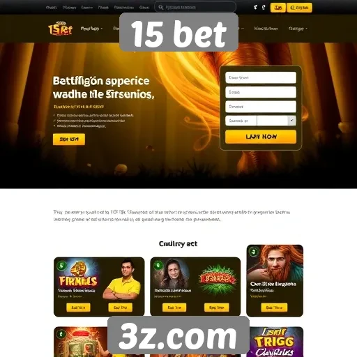 Interface do site 15 bet é acessível e intuitiva